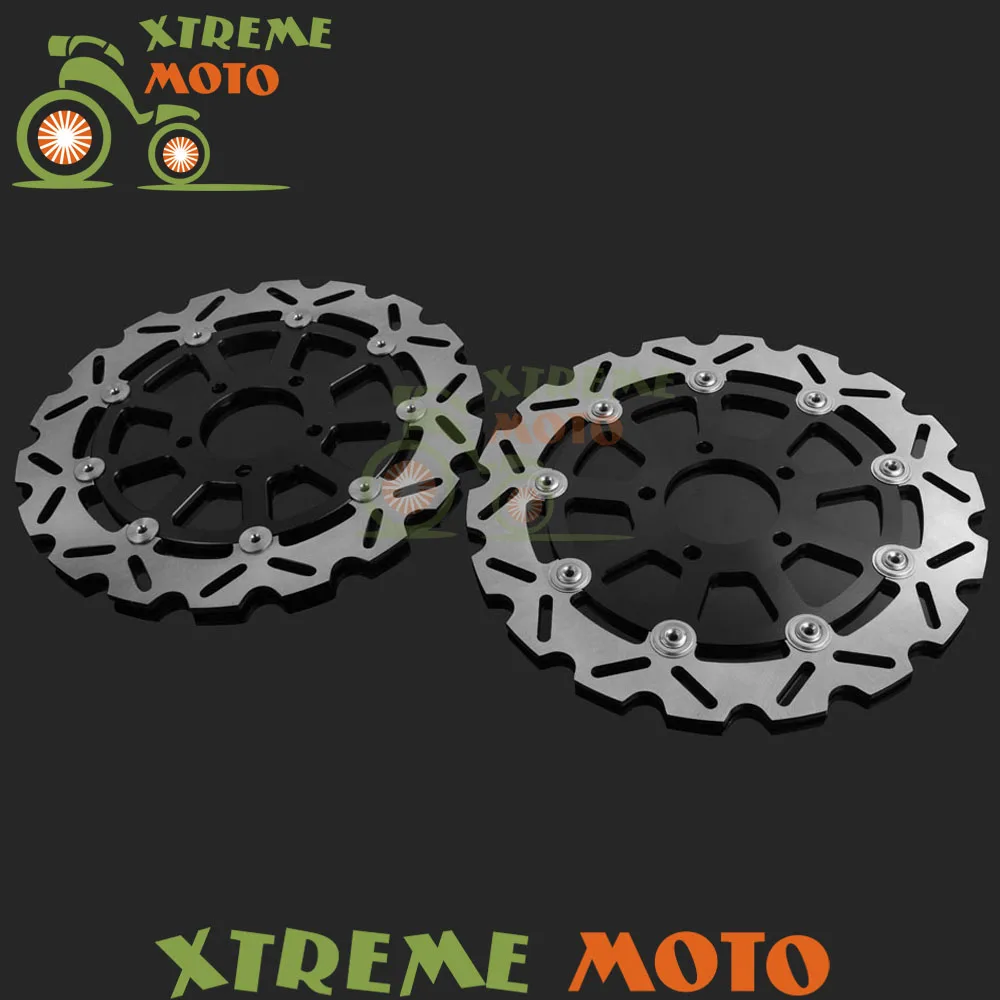 

2 Pcs Motorcycle Front Floating Brake Disc Rotor For DL650 04-06 DL1000 02-10 SV1000 K3-K8 Naked SK3-SK7 Faired Model 03-07