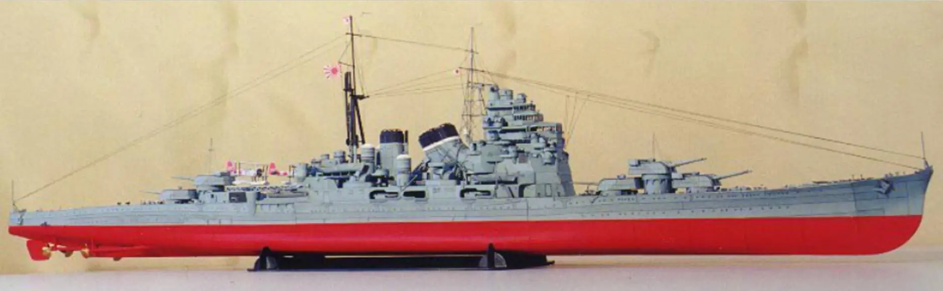 Самодельная Бумажная модель 1:250 Takao-class Battleship Императорский японский темно-синий