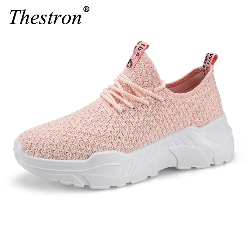 Женские кроссовки с дышащей сеткой Thestron спортивная обувь на высокой платформе