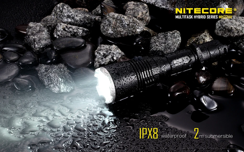 NITECORE MH27UV ультрафиолетовый светильник, перезаряжаемый на длинном расстоянии, наружный светильник с литиевой батареей