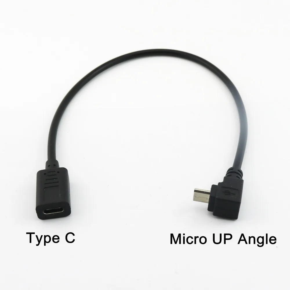 1 шт. Женский адаптер-переходник 3 Type C на Micro USB 5Pin 30 см | Компьютеры и офис