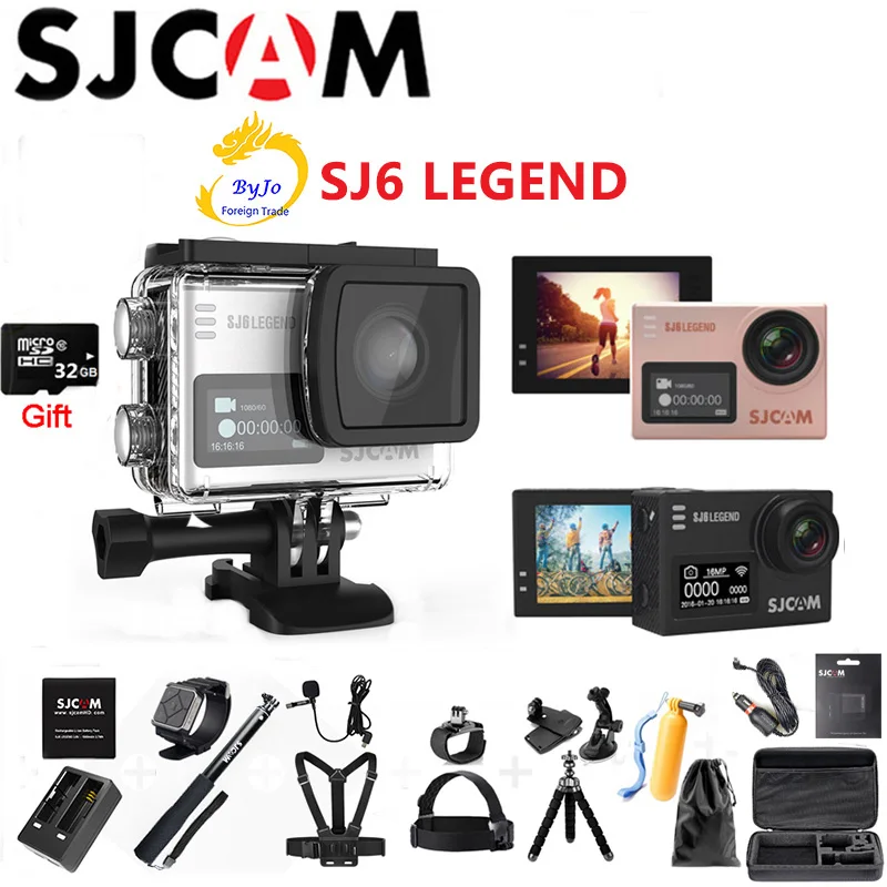 Оригинальная Спортивная Экшн камера SJCAM SJ6 Legend NTK96660 4K HD 2 дюйма сенсорный экран