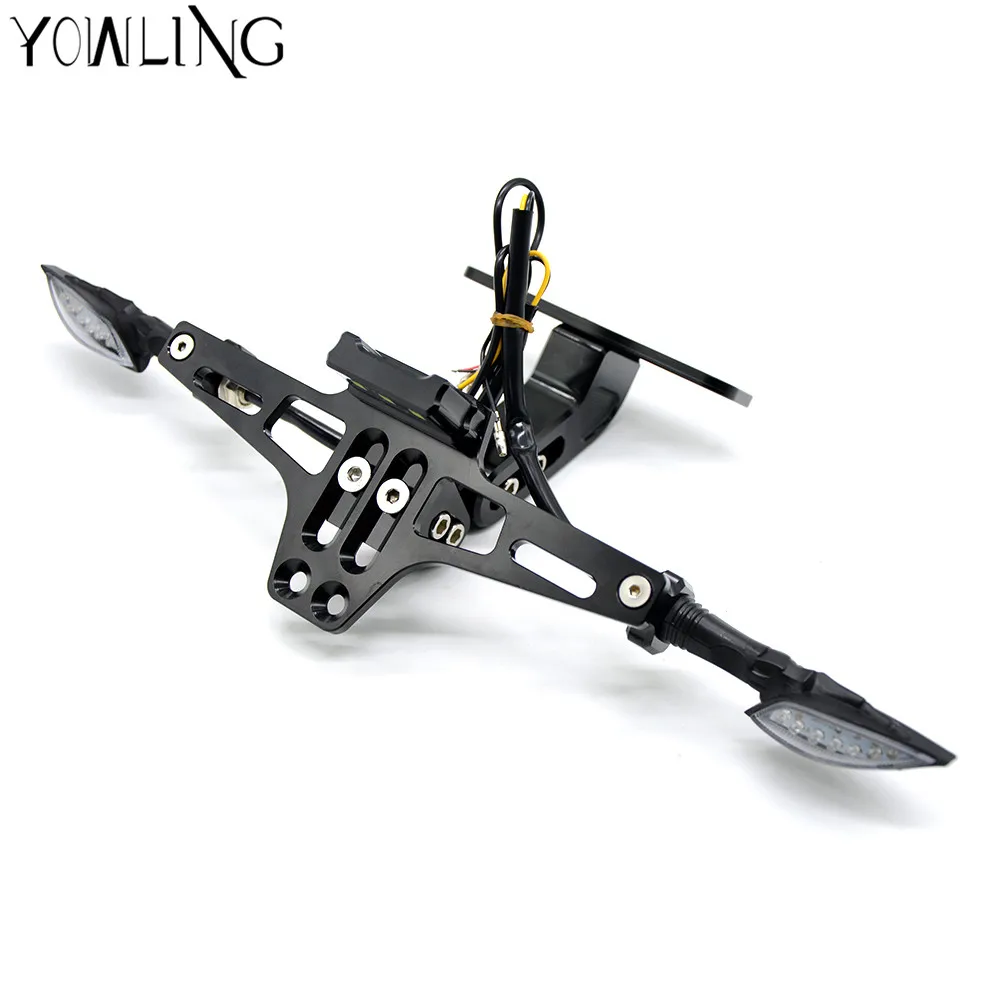 

Motorcycle LED light Fender Eliminator License Plate Bracket Holder Tidy Tail For bmw s1000rr F800GS F800R F800S F700GS F650GS