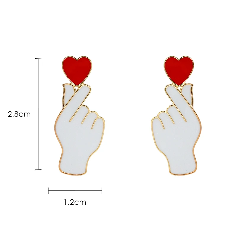 Серьги иглы из серебра 925 пробы женские серьги в виде сердца|Серьги-подвески| |