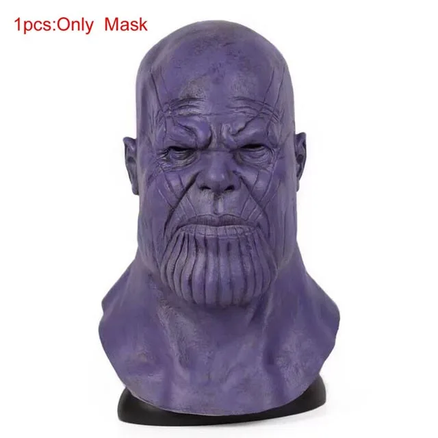 One MASK Мстители 4 Endgame Бесконечность Gauntlet Халк косплэй Тони Старк для косплея Железного человека танос латекс Прихватки для мангала маска супергероя Marvel реквизит - Цвет: One MASK