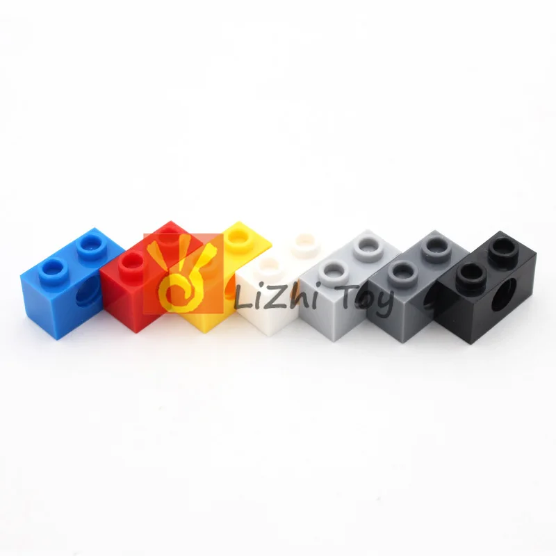 Lizhi технология 3700 кирпич 1x2 с отверстием толстые Кирпичи Модель строительных