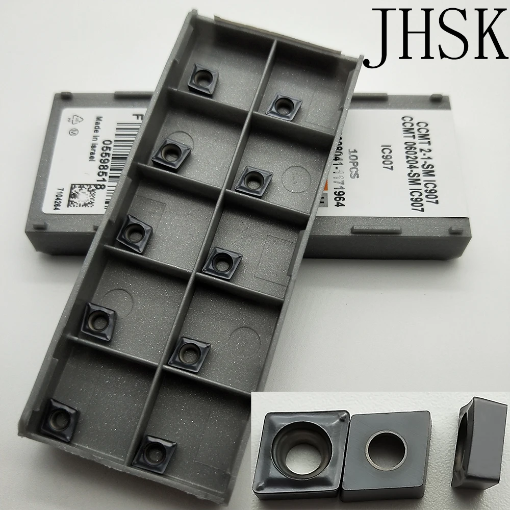 

10pcs CCMT060204-SM IC907 CCMT2-1-SM IC907 CNC blade Carbide