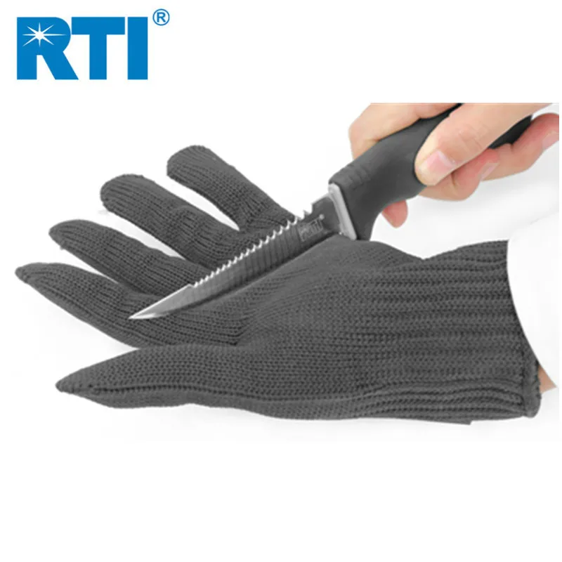 RTI Anti-Cutting Fishing Gloves Stainless Steel Wire Durable Finger Protective Safety Outdoor Glove Luvas Guantes Tools | Спорт и