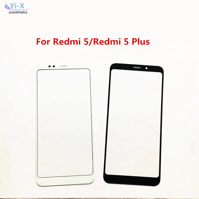 Сенсорный экран для Xiaomi Redmi 5/Redmi 5 Plus передняя внешняя стеклянная верхняя панель