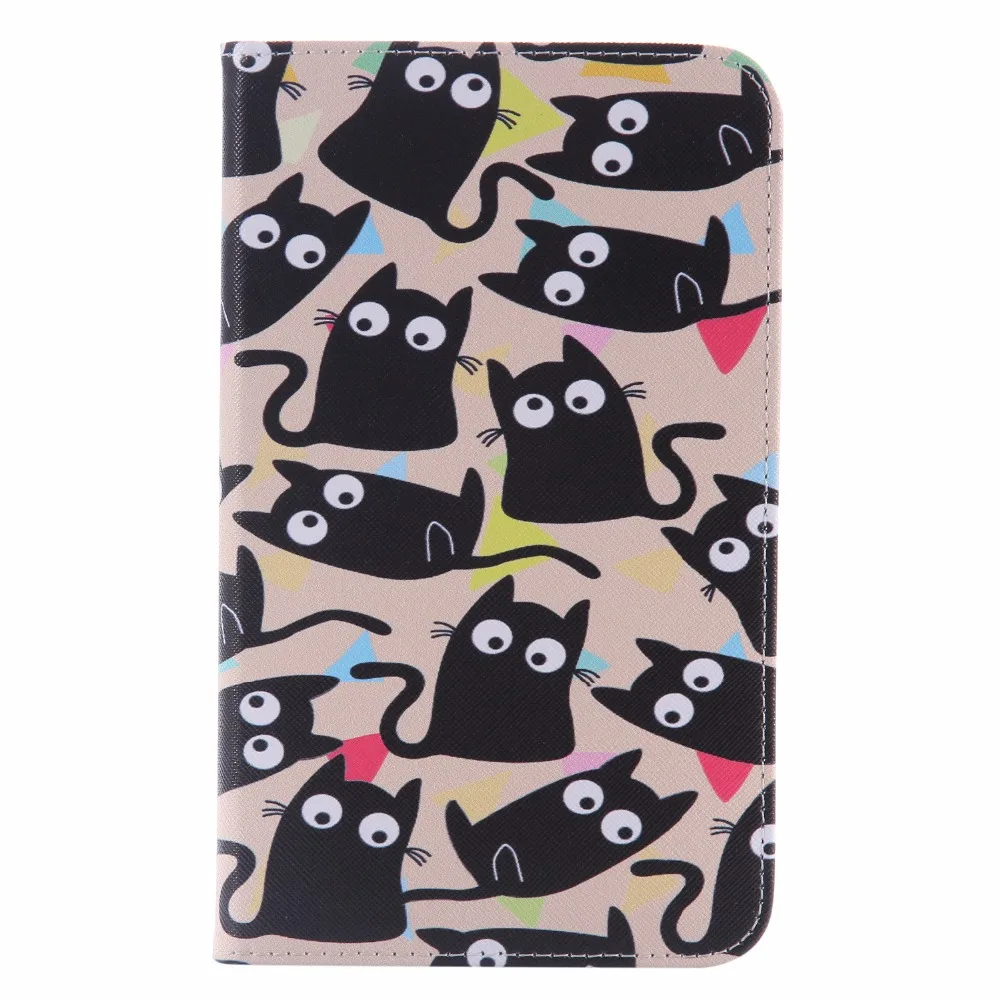 Роскошный чехол книжка из искусственной кожи для планшета с цветком 7 дюймов Samsung