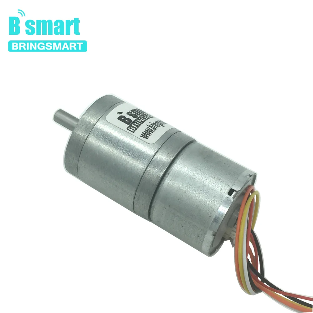 Bringsmart JGA25 2418 12v DC бесщеточный редукторный двигатель с низкой скоростью