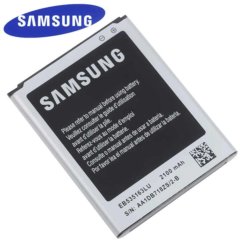 Оригинальный аккумулятор для телефона Samsung EB535163LU I9082 Galaxy Grand DUOS I9080 I879 I9118 Neo + i9168 i9060