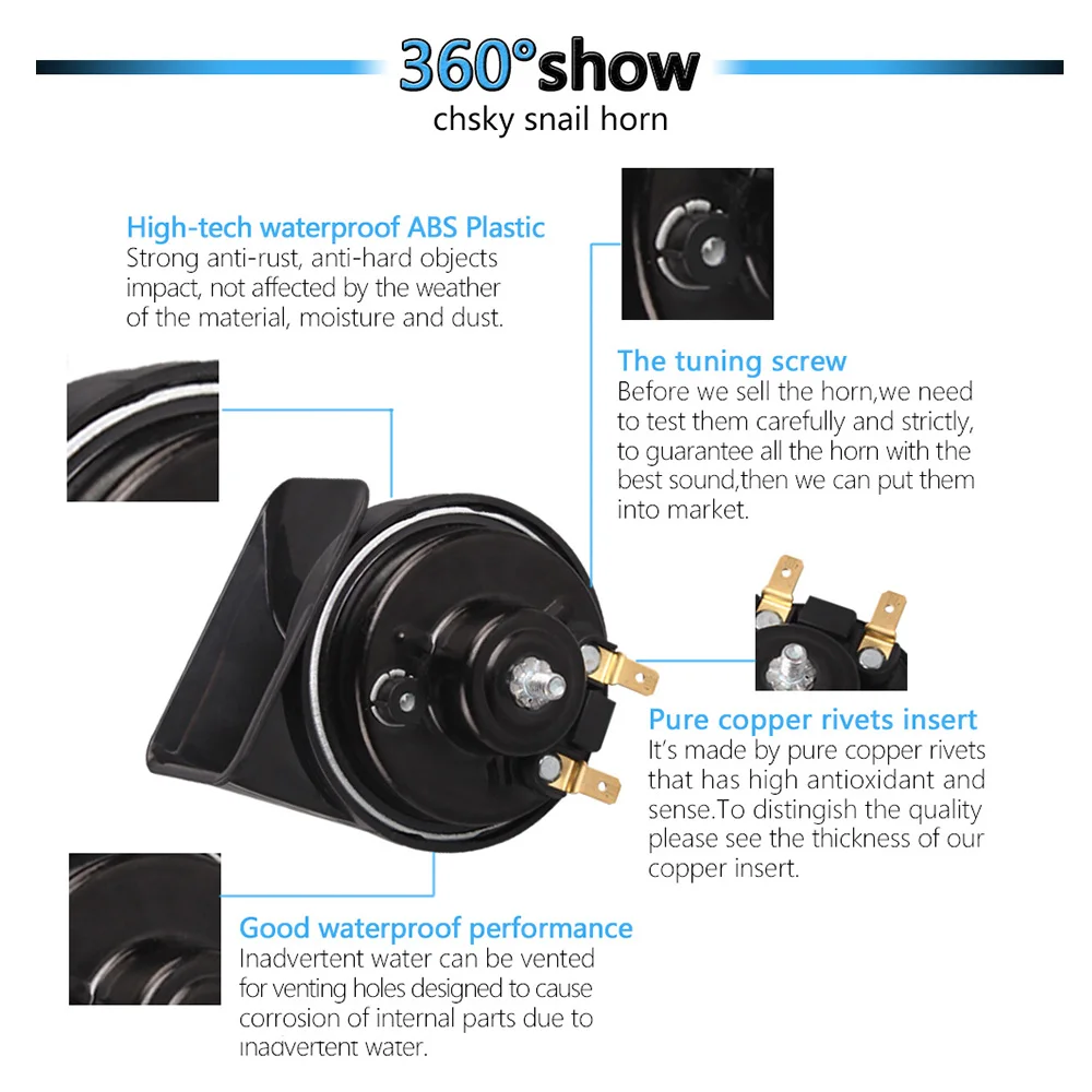 Автомобильный рожковый сигнал CHSKY автомобильный улиточного типа для Mazda 2 /Demio 2002