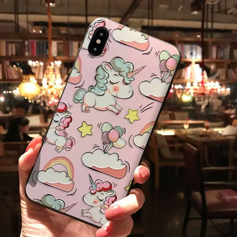 JIBAN Единорог тиснением окрашенные мобильный чехол для телефона Коврики 9 10pro 20 huawei