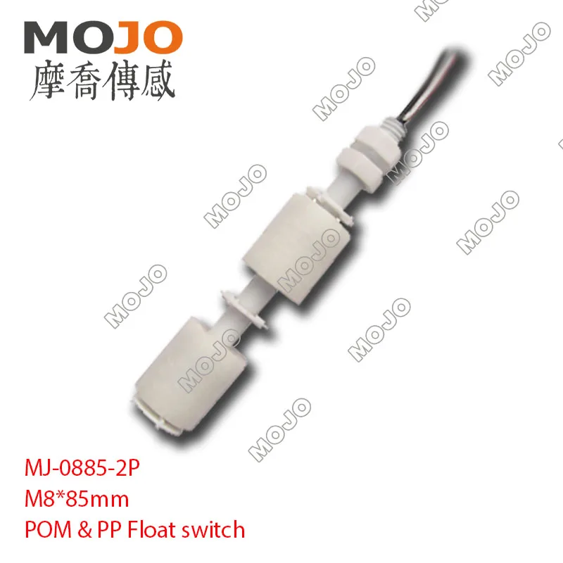 2020 MJ 0885 2P M8 * 85 мм Мощный 50 Вт 2A1: 220 В 1A вертикальный жидкостный водный выключатель в