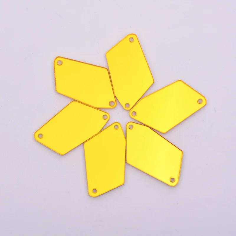 17x32mm JUNAO, 50 шт., смешанные размеры, швейное зеркало Стразы, прозрачные Серебряные Кристаллы, камни, аппликация с плоской задней частью, акриловые камни, пришитые Стразы для платья - Цвет: 17x32mm
