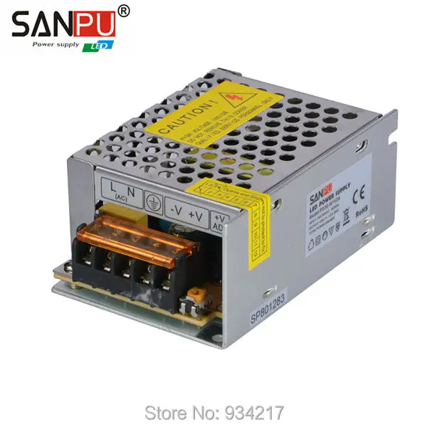 SANPU SMPS Светодиодный источник питания 36 Вт 24 В 1 5a AC DC 100 240 в импульсный