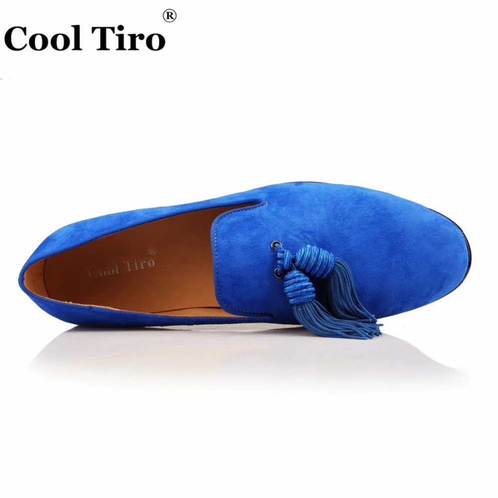 COOL TIRO Leather Tassel Loafers Men sheepskin Handmade Slip On Dress Luxury Banquet Wedding Shoes Casual Flats Big Size 47 | Обувь