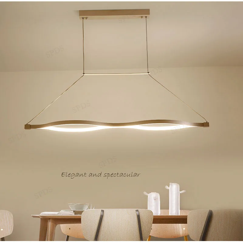 Aluminium Cord Pendant Chandelier Interior Lamps Home Improvement Restaurant LED lamparas de techo colgante moderna | Лампы и