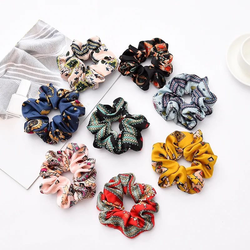 Мягкие бархатные атласные резинки для волос девочек эластичные аксессуары