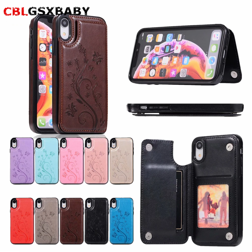 printing Retro PU Leather Case For iPhone 11 Pro XR XS MAX Multi Wallet Card Holder Flip 7 8 6 6s Plus |
