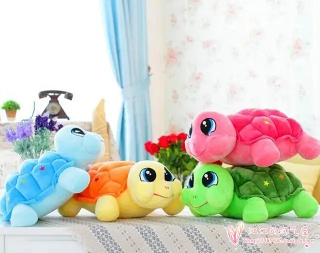 

about 35cm cartoon tortoise plush toy colourful turtle soft toy,Christmas gift h909