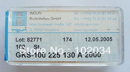 100 шт./лот INGUN GKS-100-225-130 225 130 A 2000 пружинный тестовый зонд Pogo Pin Сделано в Тайване -