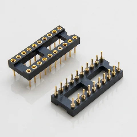 2 шт. Золотые разъемы для микросхем CHANGELIN DIP8-DIP40