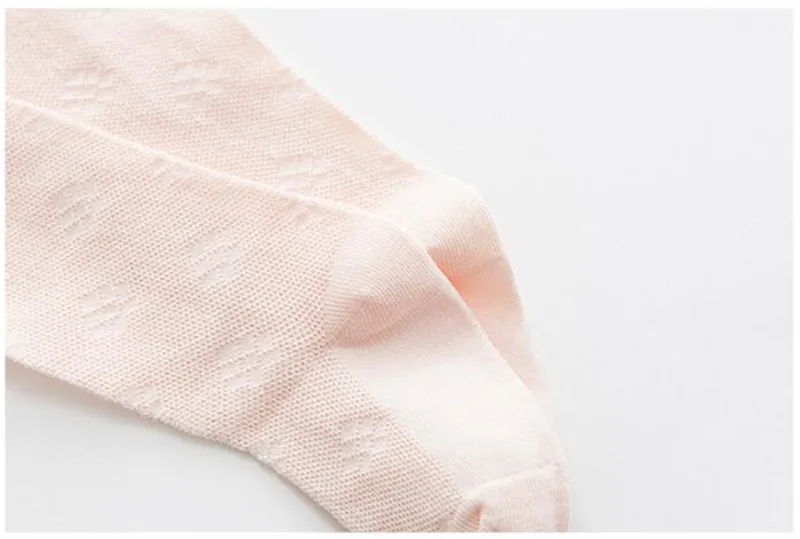 Летние дышащие детские носки для девочек новорожденных малышей до колен