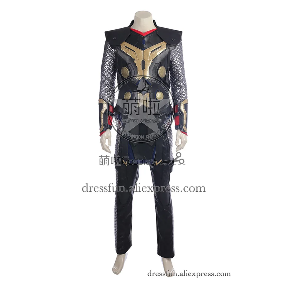 Костюм для косплея Тора Темного Мира красный плащ пальто комплекты полный