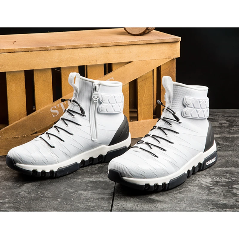 

ONEMIX Anti season clearance Winter Boots Men Sneakers Men's High Top Boots for Outdoor Walking Sneaker Waterproof Warm Boots