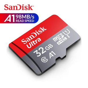 Двойной Флеш-накопитель SanDisk micro SD карт ультра microSDHC UHS-I слот для карт памяти 32 Гб U1 C10 A1 98 МБс. TF карта для смартфона Камера планшет sd-адаптер