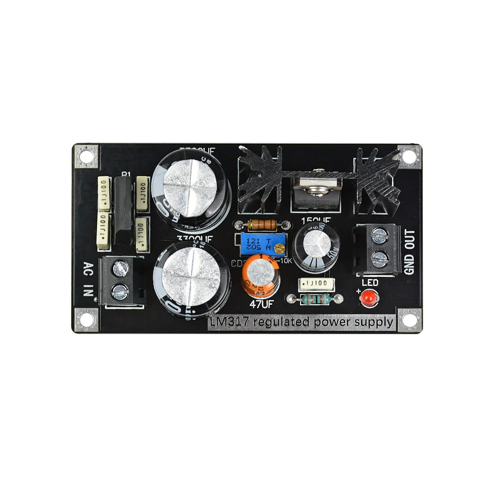 AIYIMA LM317 регулируемый блок питания переменного тока в постоянный регулируемый линейный регулятор с выпрямителем фильтр доска