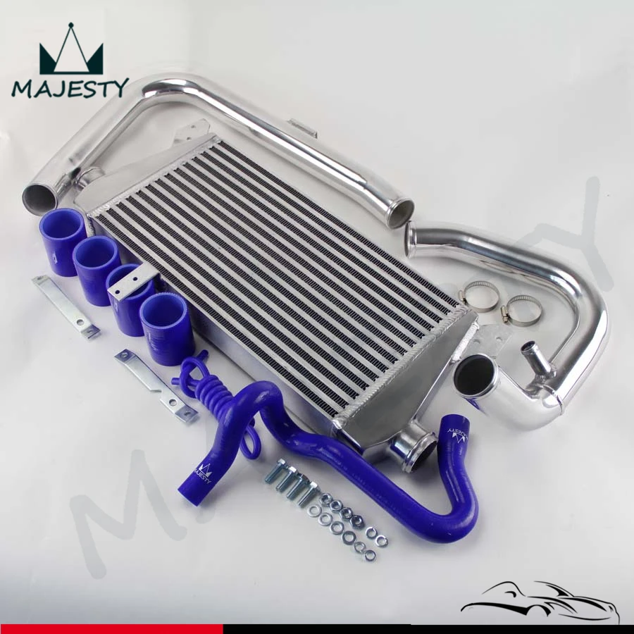 FRONT MOUNT INTERCOOLER kit aluminum piping for 96-01 V*W P*ASSAT A*UDI A4 B5 1.8T BLUE |