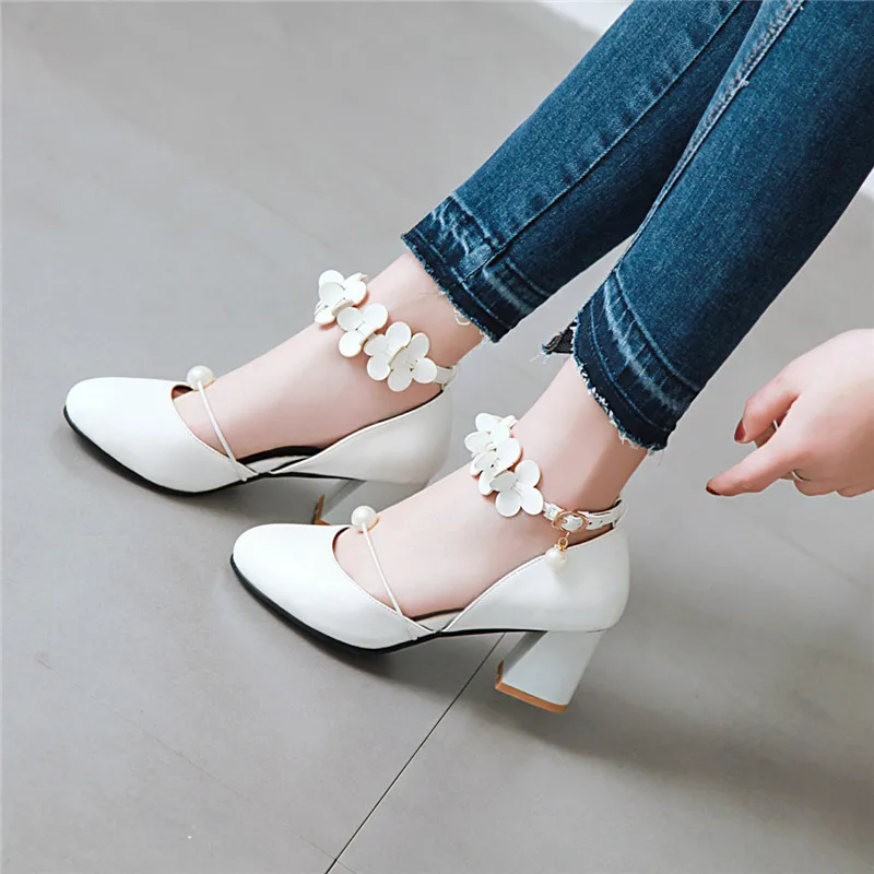 Милые туфли YMECHIC 2019 в стиле &quotЛолита&quot с цветочным принтом ремешком на щиколотке