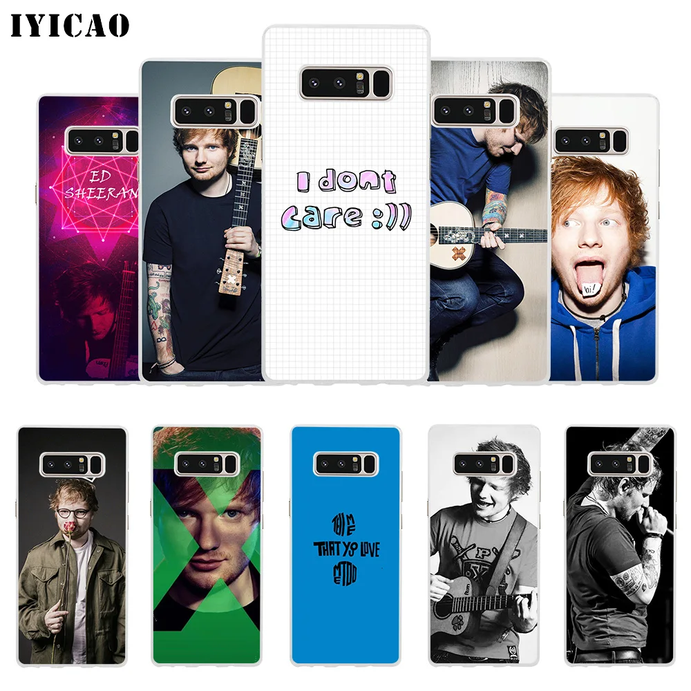 Чехол для телефона IYICAO Ed Sheeran I Don't Care мягкий силиконовый чехол Samsung A5 A6 Plus A7 A8 A9 J3 J5