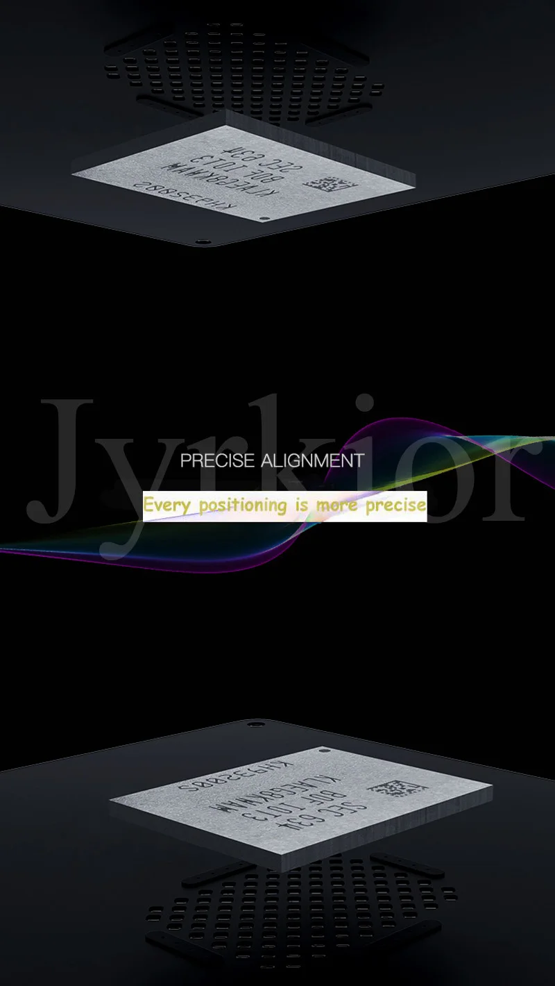Jyrkior QianLi 3D Связь Baseband модуль завод оловянной сетки BGA черный Шаблон трафарет для iPhone 8 P/8/7/7 P/6 S/6/5S