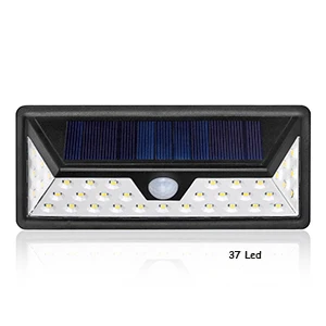 37 Led Eoyizw солнечные Настенные светильники 20/37/54/118 светодио дный яркий свет безопасности движения Сенсор ночью аварийного Водонепроницаемый открытый Солнечный свет - Испускаемый цвет: 37 Led