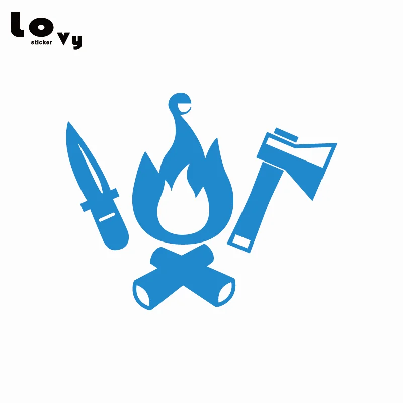Campfire инструменты для кемпинга виниловая Автомобильная наклейка/наклейка