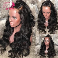 body wave lace front human hair wigs 13x6 deep part long brazilian remy hair wig preplucked thick wigs for black women