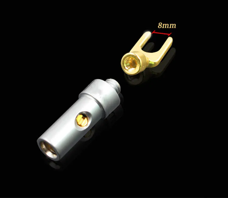 Чистая медь покрытием weld free y plug u разъем акустический Рог плагин|Коннекторы и