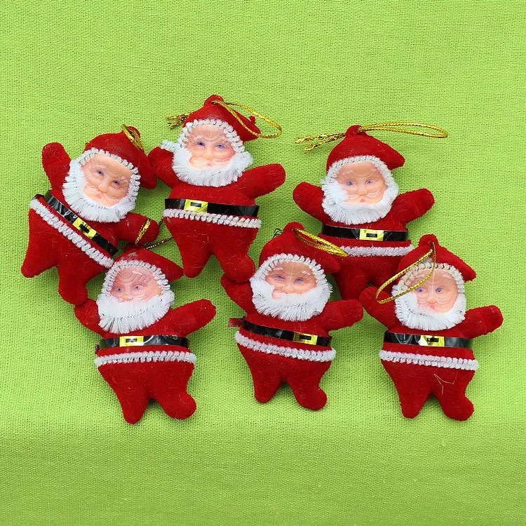 Рождественские Украшения многоцветной маленький Дед Мороз Подвеска Подарки 6