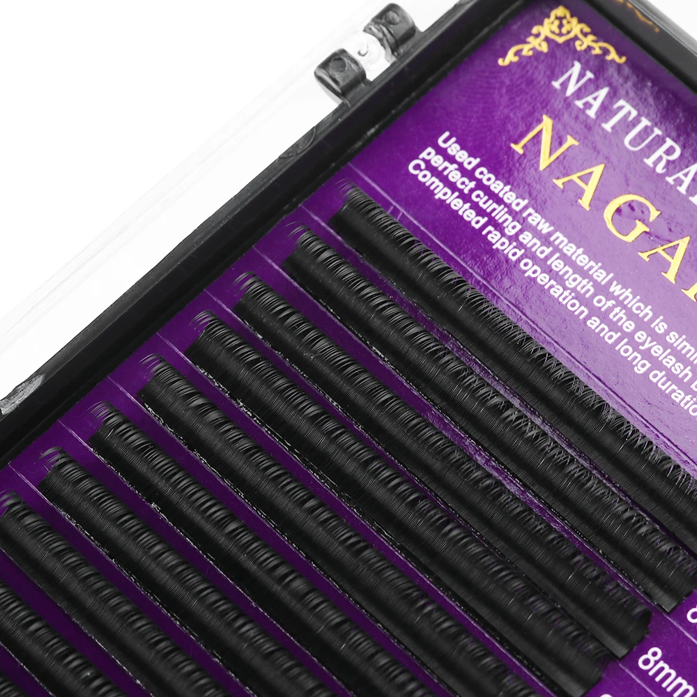 16 рядов мягкие индивидуальные C/D черные норковые волосы наращивание ресниц