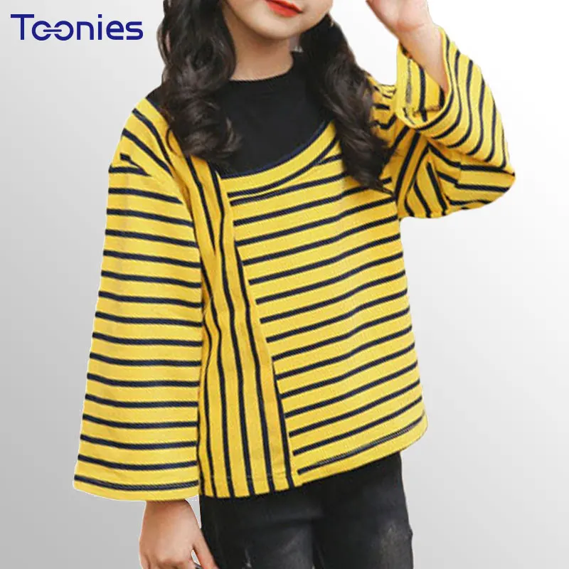 2017 Новая мода Детская футболка одежда для девочек Пуловеры женщин Футболки