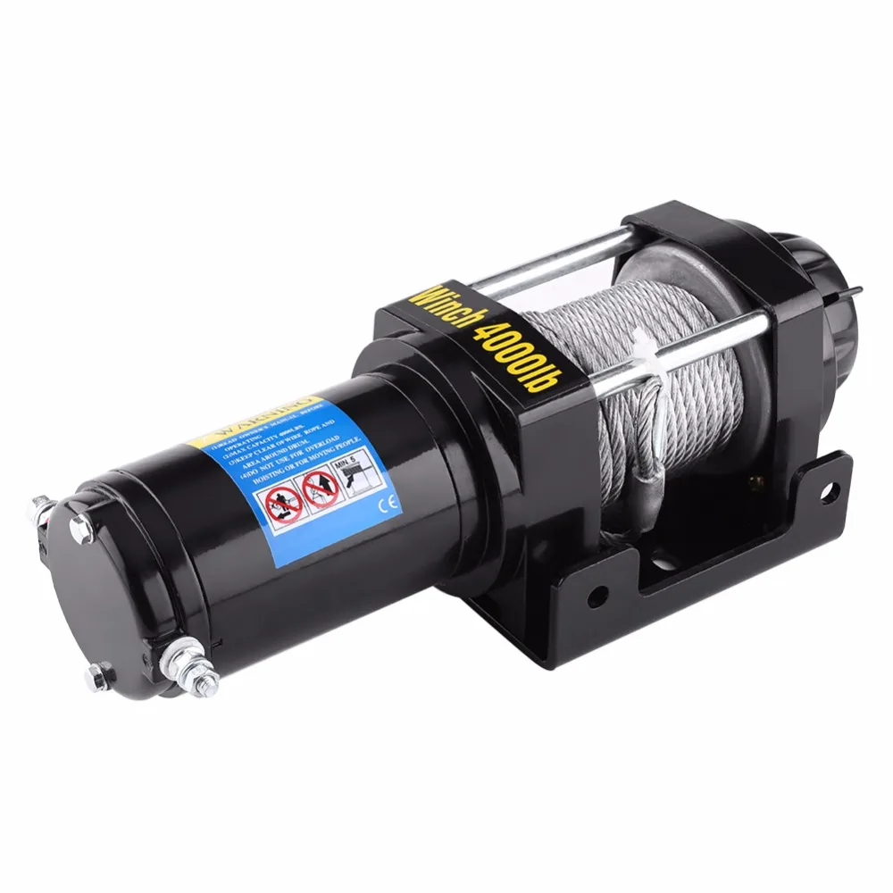 

DC 12V 4000lbs Electric Winch Recovery Tools Kit ATV Trailer Truck Car Steel Cable Winch Quad Bike Boat Winch Lifting Tools