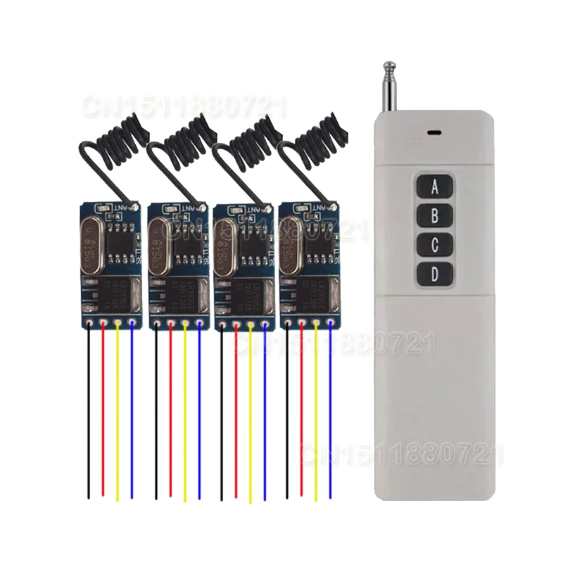 Беспроводной Выключатель дистанционного управления 433 МГц 3 7 в 5 В 6 9 12