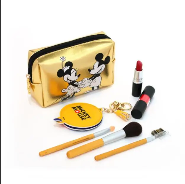 Disney Микки многофункциональная женская сумка кошелек сумка для ухода за младенцем Мода мумия Золотой ПУ кожа сумка