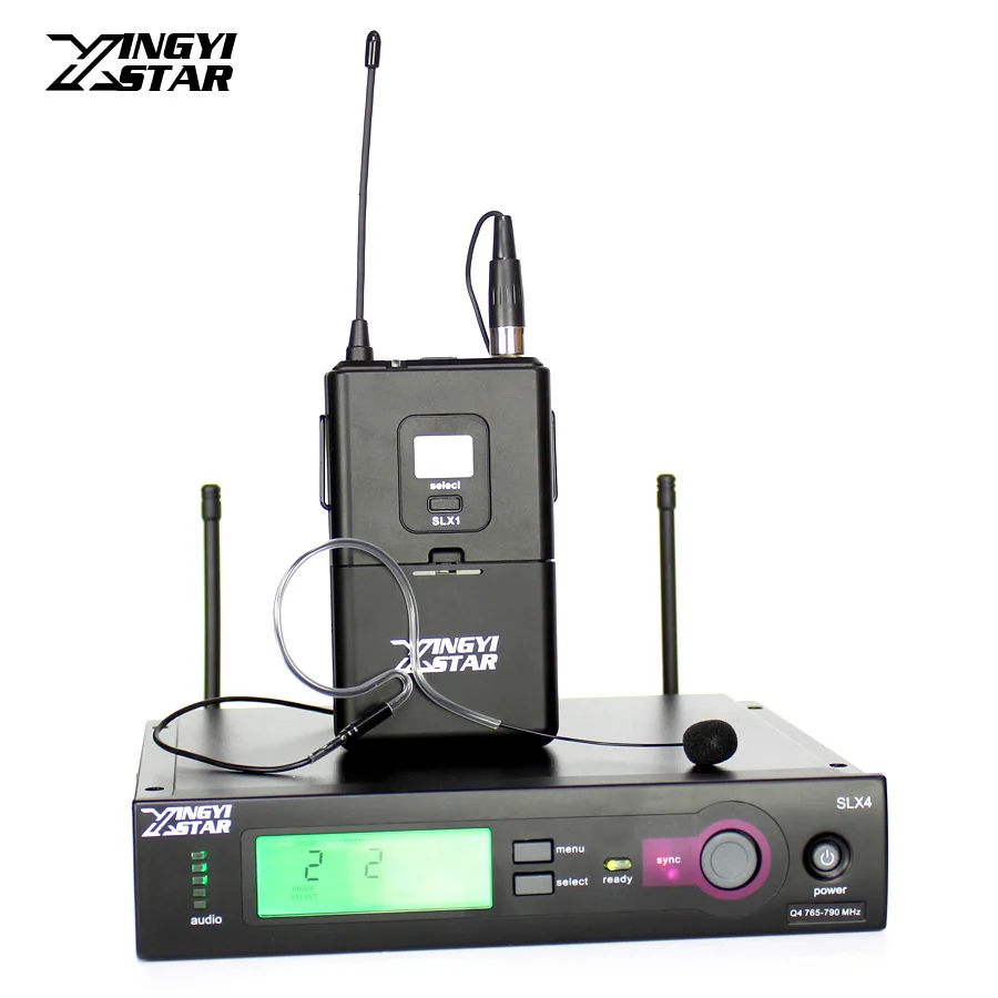 Профессиональная UHF Беспроводная гарнитура микрофон с одним заушником