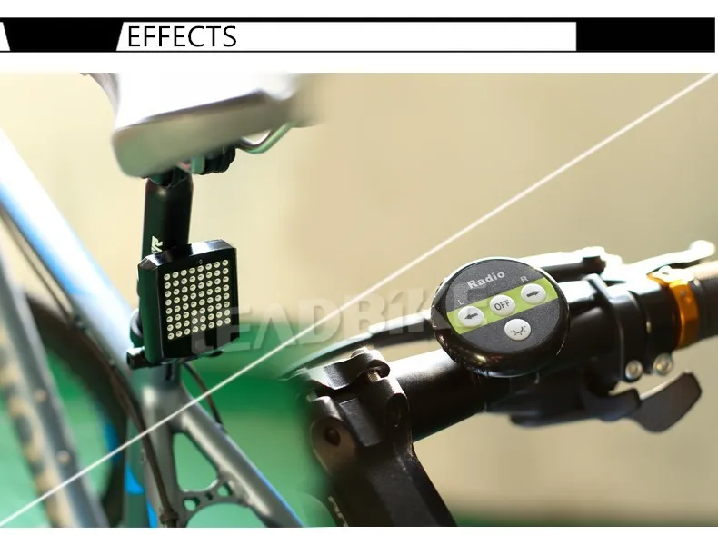 Leadbike 64 светодиодный велосипедный задний фонарь светильник с Беспроводной дистанционного Управление велосипед поворотник Предупреждение светильник ночной езды