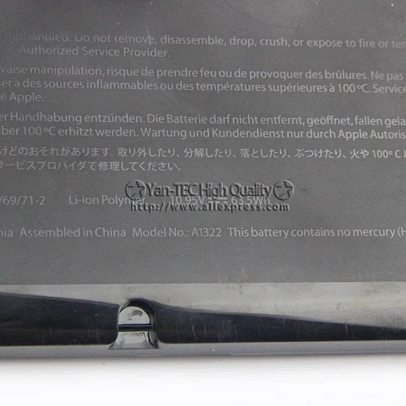 Совершенно новый оригинальный ноутбук со встроенным аккумулятором для Apple MacBook Pro